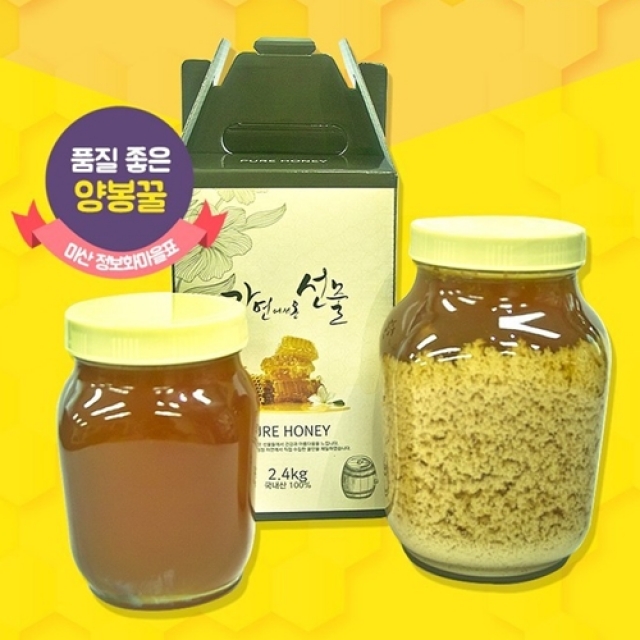 강원더몰,미산 천연양봉꿀 1.2kg