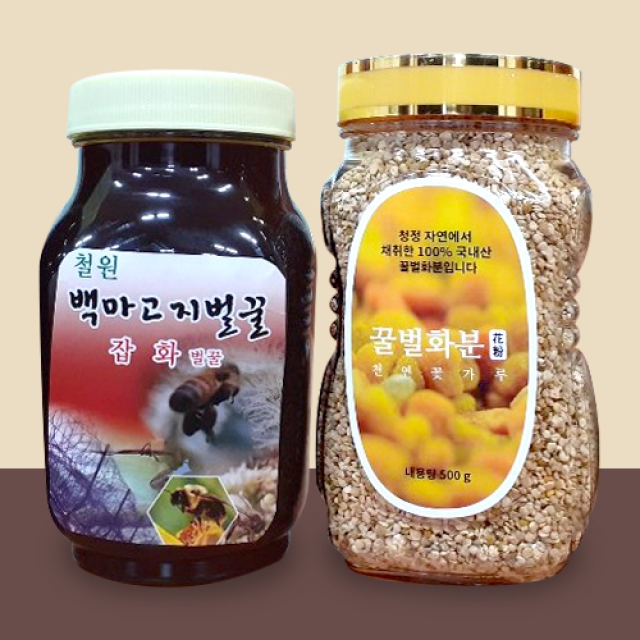 강원더몰,DMZ잡화(야생화)꿀/다래화분[1.2KGx2/화분500gx2]
